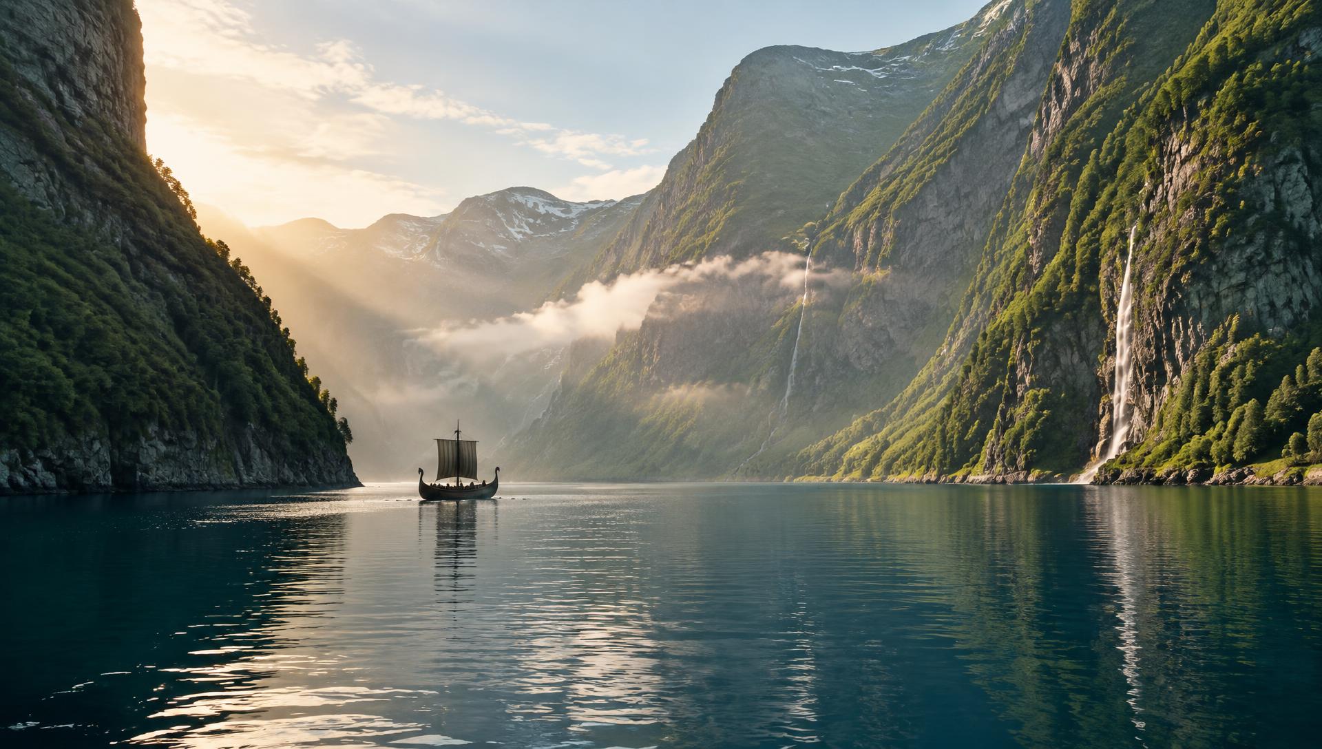 Nærøyfjord en Gudvangen, Noruega